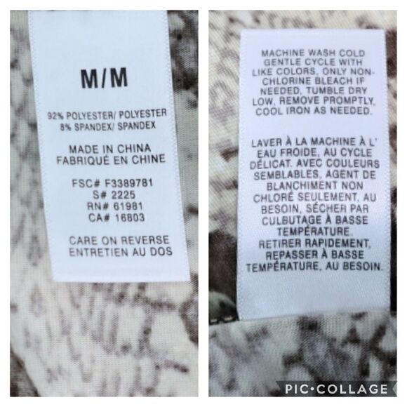 Animal Print Brown Casual Summer Dress M - Picture 11 of 11